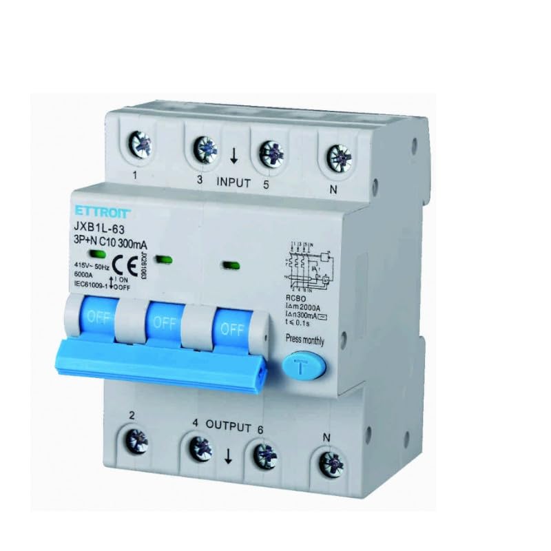 Disjoncteur Différentiel Type AC 2P 40A 30mA - Pour Rail DIN - Protection Électrique Sécurité Maison