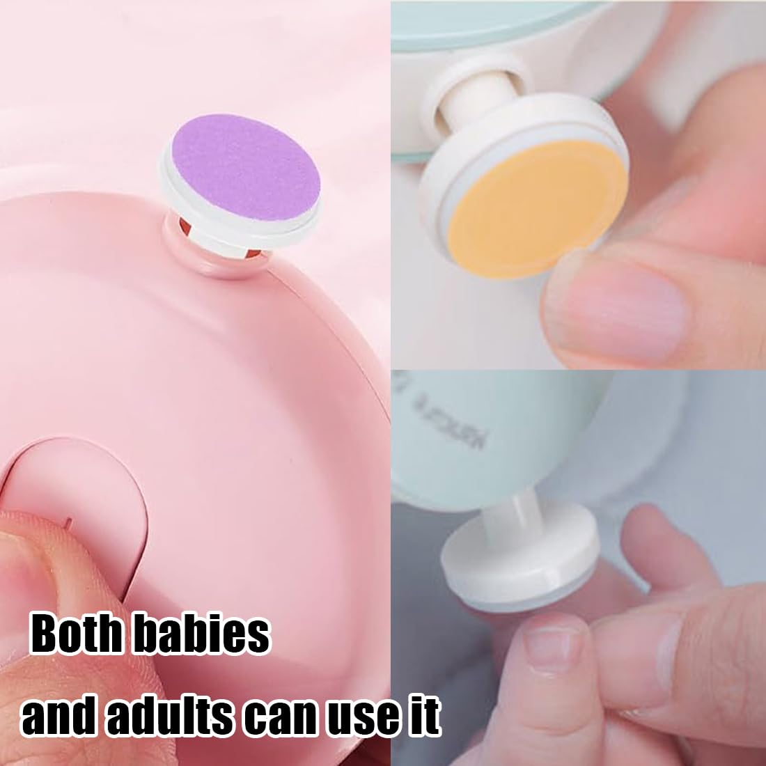 WeddHuis 6PCSTampons de Remplacement pour Lime à Ongles ÉlectriqueTondeuse à Ongles de Remplacement Bébé Lime À Ongles Tampons Accessoires de Remplacement de Lime à Ongles Électrique lime a ongle