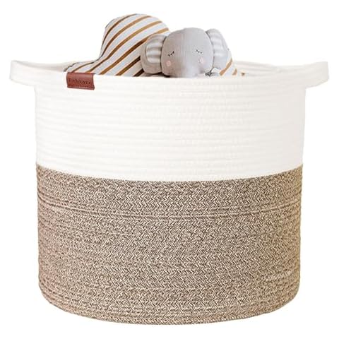 Panier de Rangement Febzoce en Corde de Coton Cover
