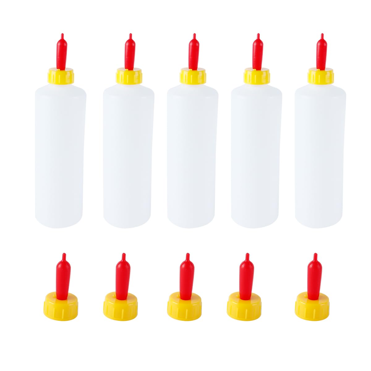 5 biberones para corderos, 400 ml, para leche de cabra y oveja, con 10 chupetes adicionales.