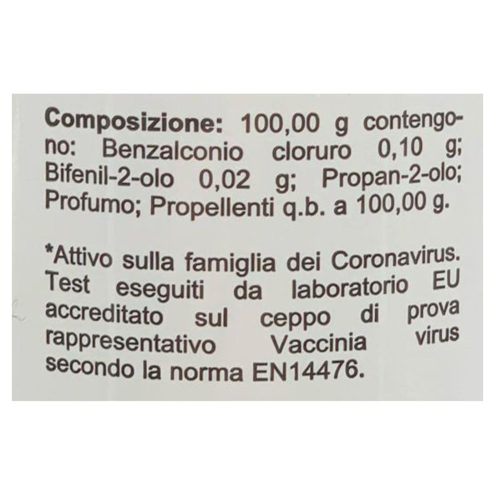 Disinfettante Multifunzione per Oggetti e Superfici, Indicato per Disinfettare e Deodorare gli Ambienti ad Alta Frequentazione e ad Alto Rischio Infettivo, 400ml (3 Unità)