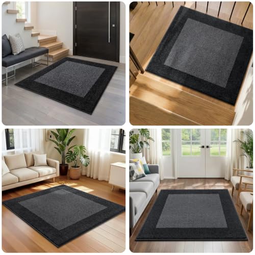 Image of Washable Area Rug 36 inch x 36 inch, Non Slip Kitchen Rug for Floor, Absorbent Entrance Rug for Dining Room, Bedroom, Living Room (Roll Packing)