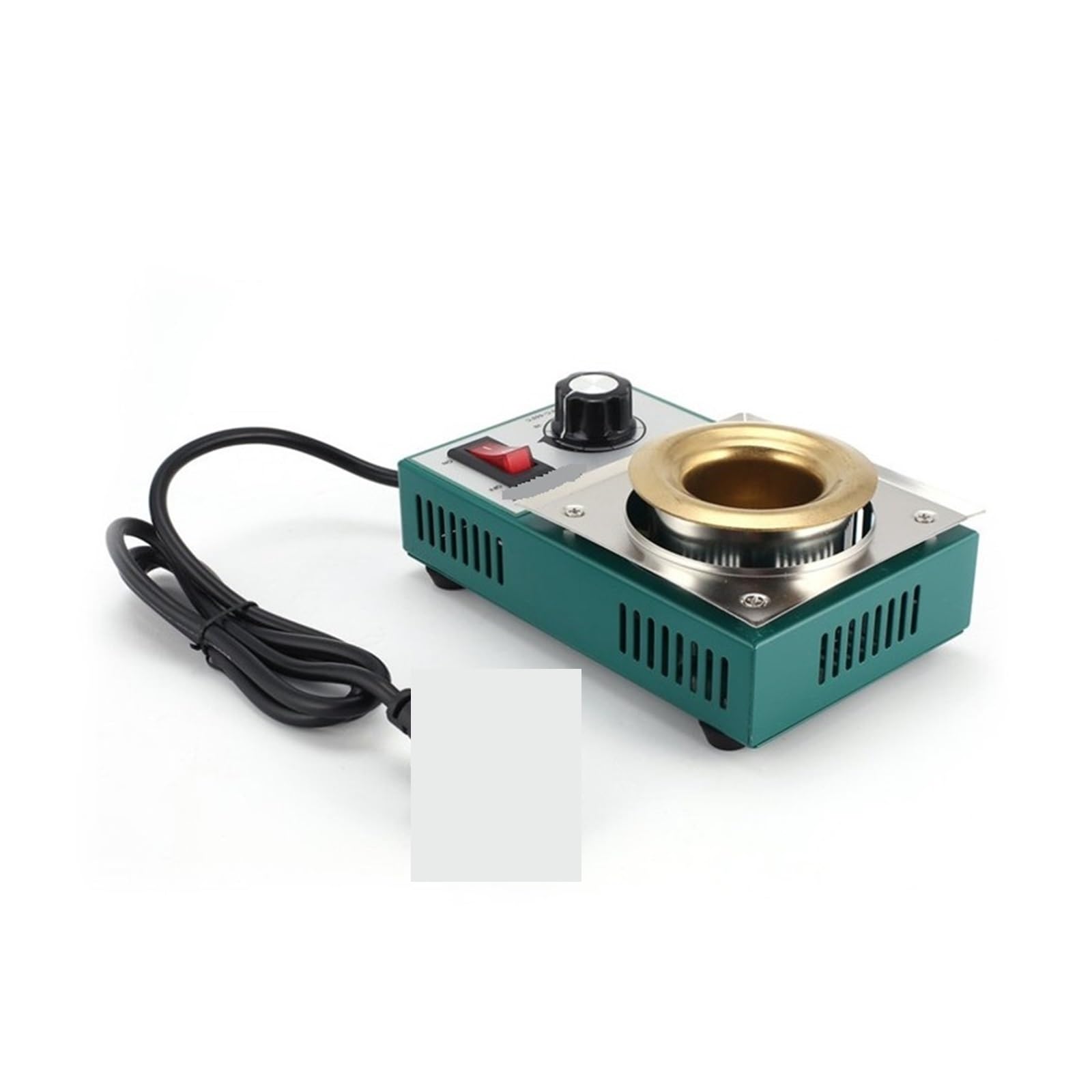 Mjfvn One Color Solder Pot Tin Melting Soldering Desoldering Bath Furnace 100-600 Degree Fast Heating Adjustable Temp Welding Tool 150W