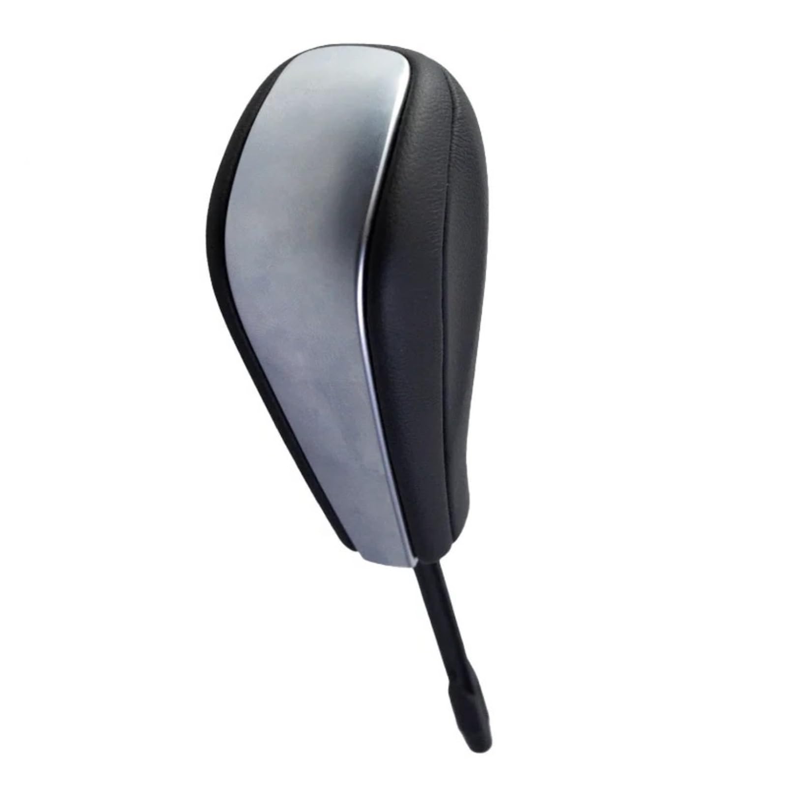 PYBYCEGNZK Car Interior Accessories for BMW 3 Series 1997 1998 Gear Shift Knob Leather Shifter Sticke(Sliver)