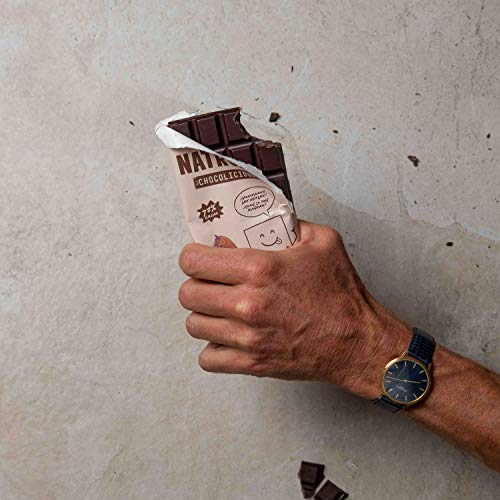 NATRULY Schokolade ohne Zucker und onhe Süßstoffe. Gesüßt mit Fasern aus Zichorien –Pack 4 Mix Flavours – Bild 4