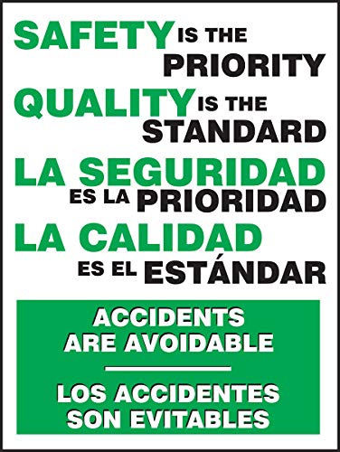 Accuform SBPST110 Spanish Bilingual Safety Awareness Poster cover