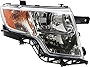Evan Fischer Headlight Assembly Compatible with 2007-2010 Ford Edge Halogen Chrome Interior Passenger Side