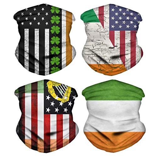 Image of 4Pcs Magic Headwear Neck Gaiter Tube Scarf Headbands Bandana Balaclava for Outdoor Running Cycling Skating Work Out