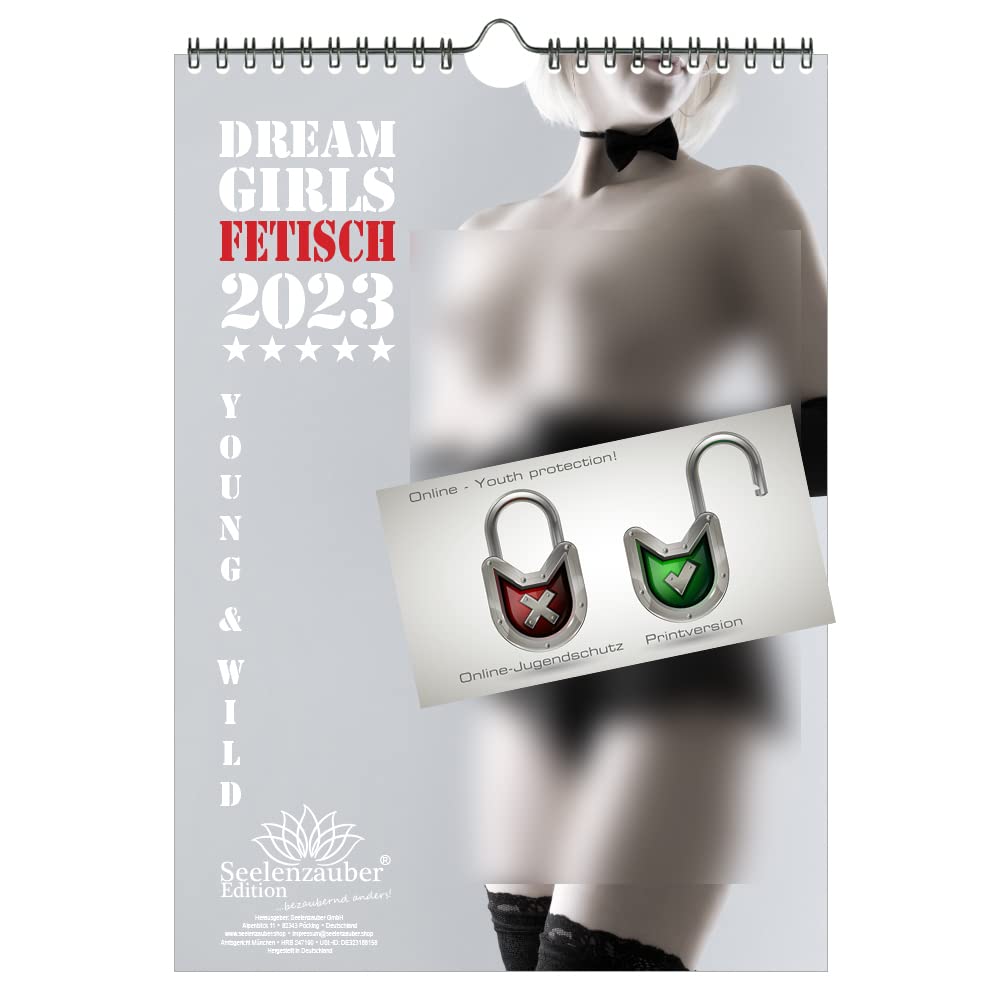 Seelenzauber Girls DIN A4 Calendars for 2023 - Soul Magic, Calendar Wall, KN2023-4W-0506-D-0, multicoloured
