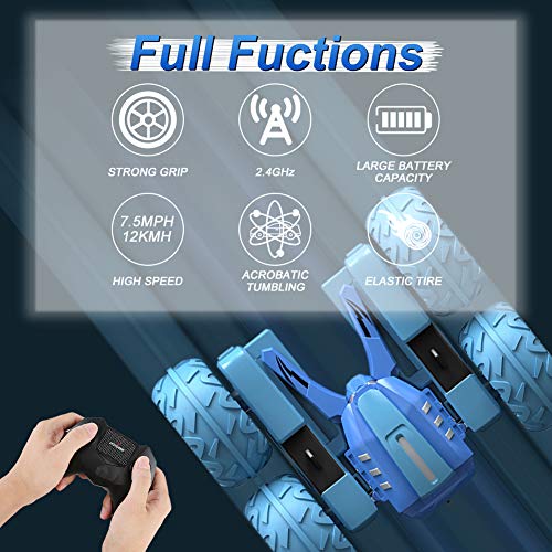 image for RC Cars Stunt Car Toy, JSDOIN 4WD 2.4Ghz Remote Control Car Double Sid