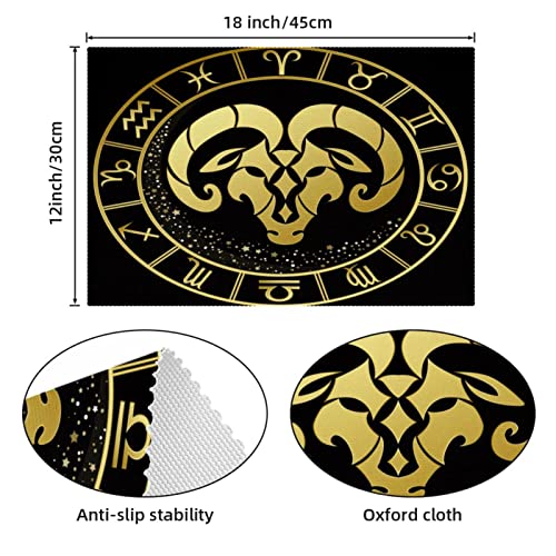 Set de table Bélier, idée cadeau astrologie pour une décoration de table originale