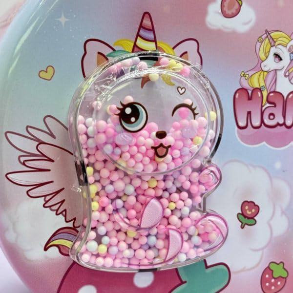 Image of Money Saving Bank with Coin Slot / /Creative Cartoon Design Money Bank / /Plastic Piggy Bank for Boys & Girls (Pack of 1) (Magical Unicorn Piggy - Pink)