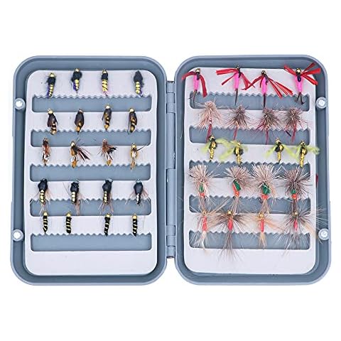 ANCLLO Kit de 40 mouches de pêche Cover