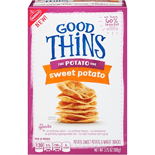 Good Thins: The Potato One - Sweet Potato Crackers, 3.75 Ounce, (Pack of 6)