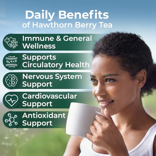 Image of 16 oz. Hawthorn Berry Herb Tea Espino blanco (Crataegus L.) - 453g Hawthorn Berry Tea