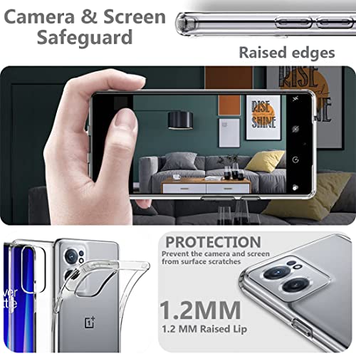 Image of Fashionury Back Case for OnePlus Nord CE 2 5G Back Cover Shockproof Slim Crystal Clear Cover TPU for OnePlus Nord CE 2 5G