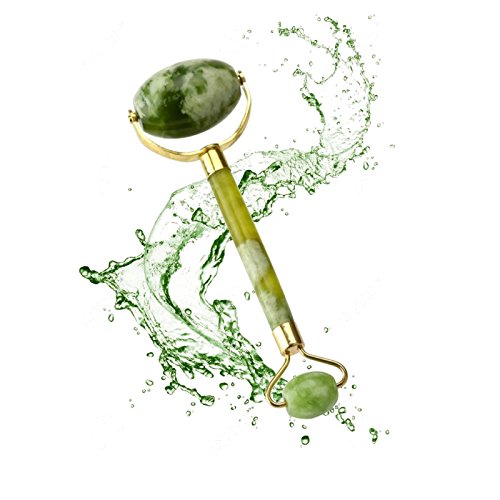 Jade Facial Massage Roller - Best Wrinkle and Anti Aging Jade Healing Eye Crystal Massager facial roller 100% Natural jade Slimming Massager
