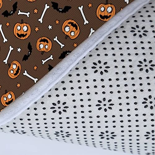 Badematten Set 3D 40x60 Halloween Entsetzen absorbierend 3-teiliges Flanell-Badezimmerteppich-Set maschinenwaschbare… – Bild 7