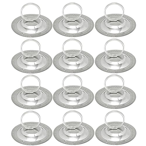 TrueCraftware- 2” Stainless Steel Ring Menu Holder Set of 12- Table Number Holders Small Size Table Card Holder Table Picture Stands Menu Memo Clips Table Number Stands Place Card Holder