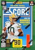 2025 Score Football Series Sealed Blaster Box with 24 Rookies Cards, 18 Insert Cards, a Blaster EXCLUSIVE Parallel and Chance For Rookie Signature Autographs Cam Ward Travis Hunter Jaxson Dart Plus