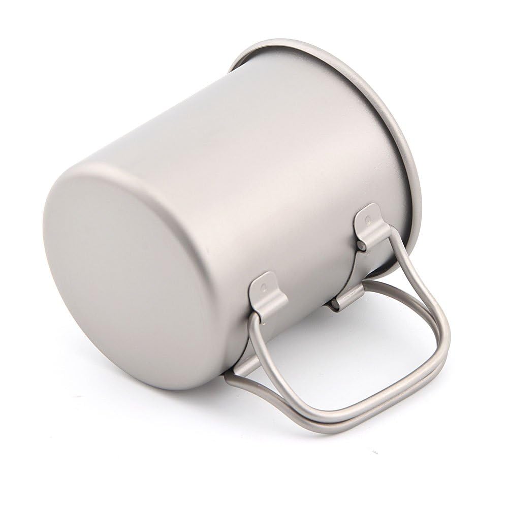 Keith Ti3200 Outdoor Pieghevole Titanio Acqua Tazze Drinkware Campeggio Tazze Senza Coperchio Ultralight Portatile Outdoor Travel Mug 40g 220ml
