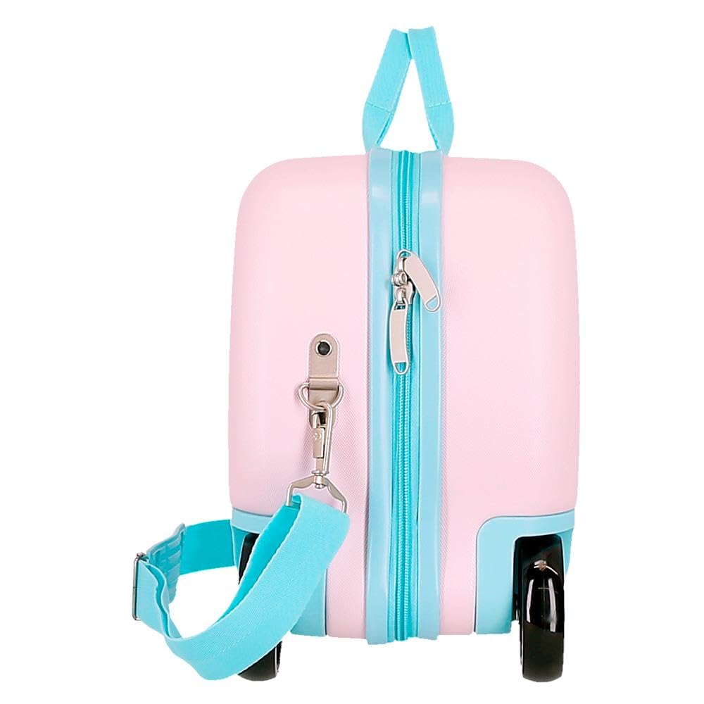 Roll Road Happy – Valise Enfant Rigide en ABS avec Fermeture à Combinaison Latérale, 4 Roues, Bagage à Main. Fabriquée en ABS, Un matériau Rigide et léger.