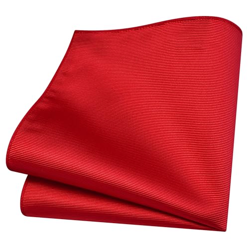 Image of Branduce 3.15 inch(8cm) Solid Formal Tie and Pocket Square Plain Necktie Lapel Pin and Tie Clip Set for Men