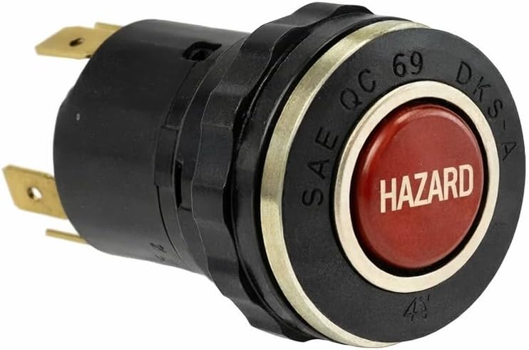Genuine OEM Hazard Warning Switch Flasher Switch 6 Prong Connector for BMW 1602 2002 2002tii 2500 2800 2800CS 3.0CS 3.0S 1968-1974