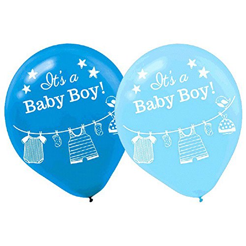 It's a Boy Baby Shower Blue Balloons Collection, Set of 30