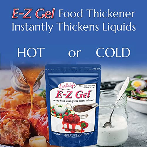 Cornaby's E-Z Gel Starter Kit: Includes Cookbook And A 16 Oz Pkg. Of Ez-Gel; Non-Gmo, All-Natural, Instant Food Starch Granules For Thickening Sauces, Soups, Gravy, Desserts, Salad Dressing And More! #TOP3