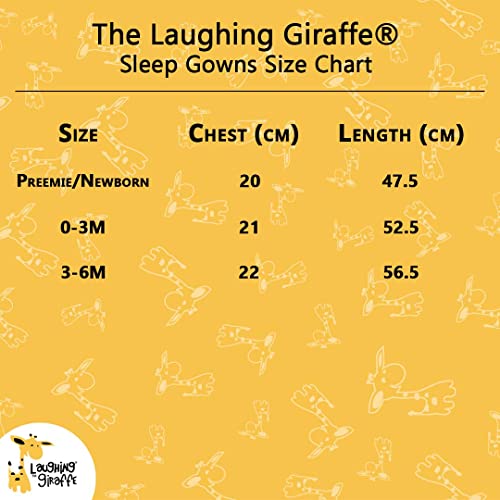 Laughing Giraffe Baby Long Sleeve Sleeper Gowns (Set Of 2 -Lg3800) White 0-3 Months #TOP2