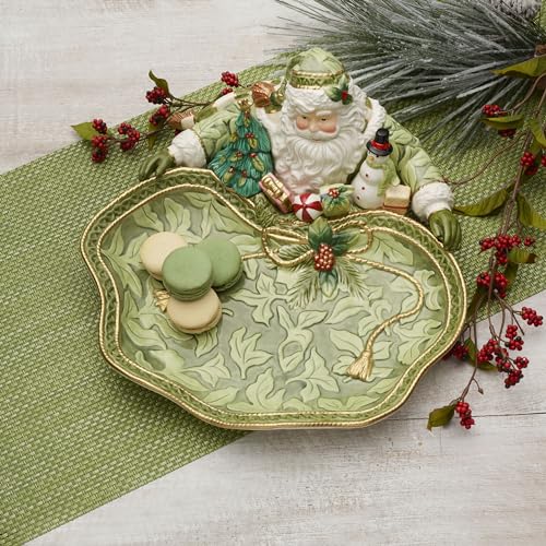 Fitz-and-Floyd-Holiday-Home-Green-Santa-Serving-Decor-Bowl-135-Inch Fitz and Floyd Holiday Home Green Santa Serving Decor Bowl 135 Inch
