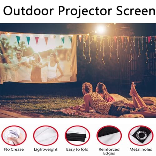 Pantalla portátil de proyección 250in plegable 16:9 HD miniatura 4