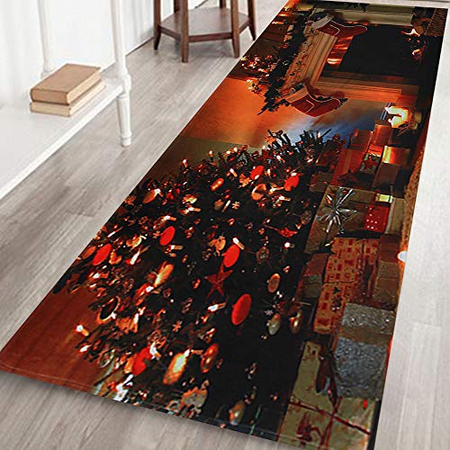 AMhomely Christmas Decorations Sale, Merry Christmas Welcome Doormats Indoor Home Carpets Decor 40x120CM Merry Christmas Decorative Xmas Decor Ornaments Party Decor Gifts