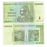 Zimbabwe One 10 Trillion Dollar UNC Bill Banknote Money Currency Hyperinflation