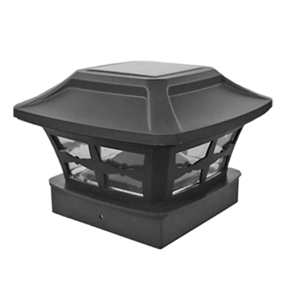 SOLAR POST LED LED IMPHERPORTHER TEMPORT OUTDOOR LACI Light Garden Decor (czarny)