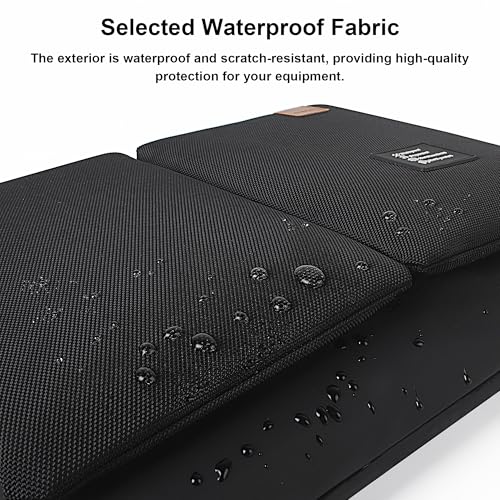 Funda para portátil de 16 pulgadas negra que protege tu ordenador contra la lluvia 6