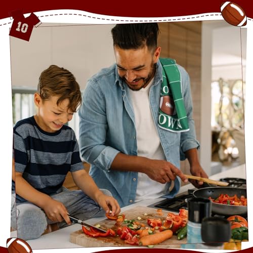 Ganeen JEE-GANEEN-1224 6 Pcs Football Kitchen Dish Towel Absorbent Tea Bar Hand Drying Cloth Football Kitchen Towels Football Dish Cloths thumb #4