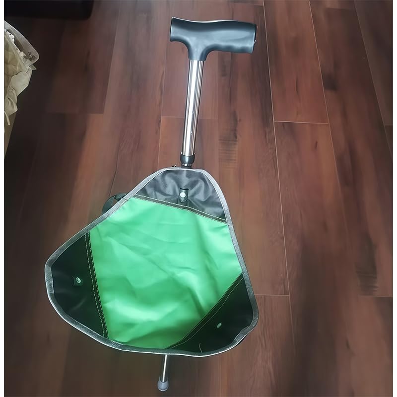Bastone da Passeggio con Sedile Sedia per Audi A8 2000-2026 | Acciaio Inossidabile Regolabile in Altezza, Treppiede Pieghevole Portatile per Escursionismo Campeggio Sgabello Vita