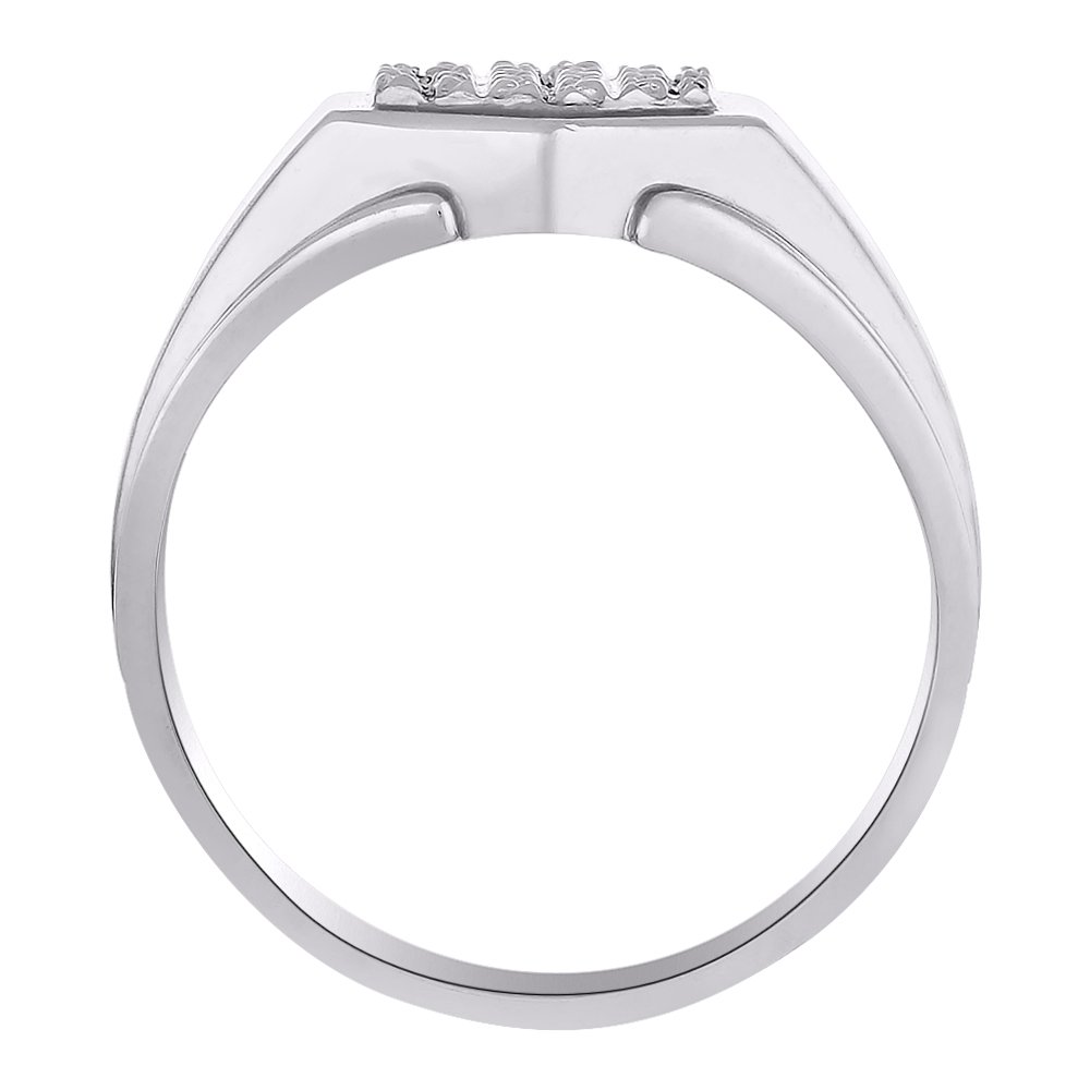 Anillo de plata de ley para hombre chapado en oro amarillo
