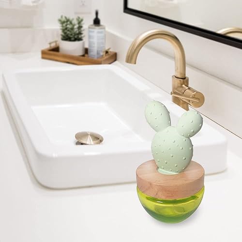 Miniatura 3 de Difusor de aceite de cactus, con orejas de yeso y conejo, difusor de aroma para fragancias, hogares, salas de estar, baño, oficina, decoración de