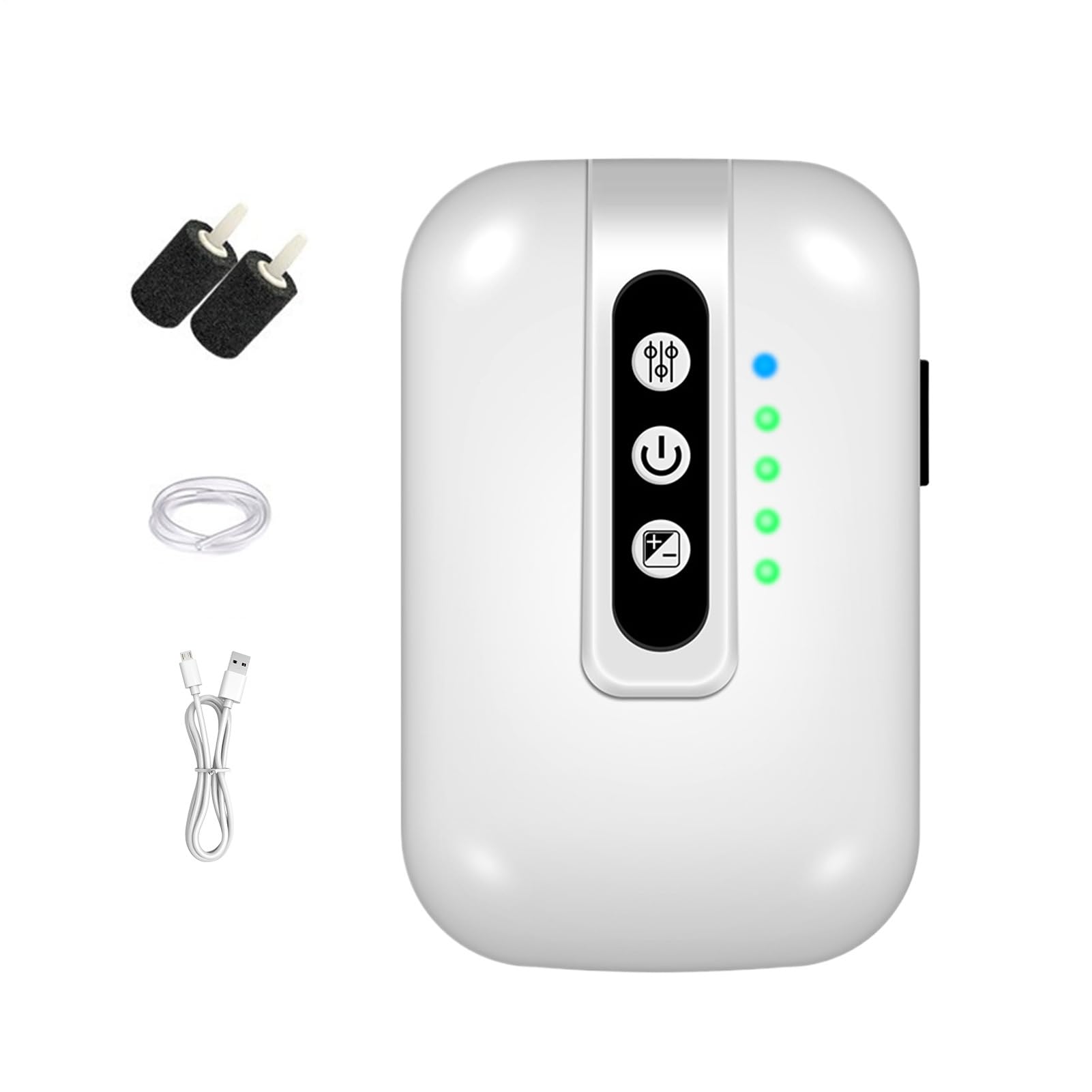 Bomba De Aire para Acuario Bomba de Aire Silenciosa | Cargador USB Para Oxígeno En Estanques Exteriores Acuarios De Agua Salada Betta Y Camarones