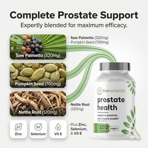 livenaturally Prostate Health Saw Palmetto Complex