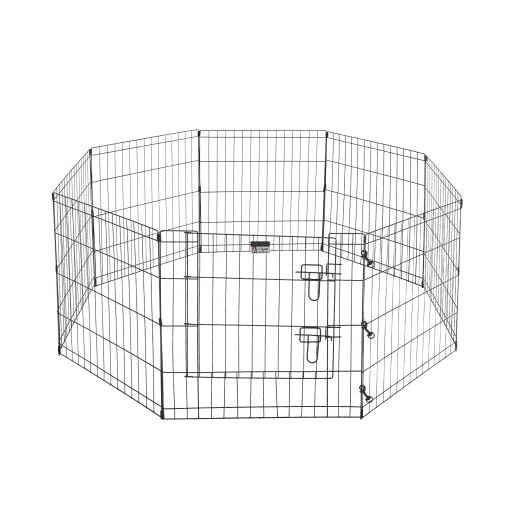 Pet Trex 24" Exercise Playpen for Dogs Eight 24" x 24" High Panels with Gate