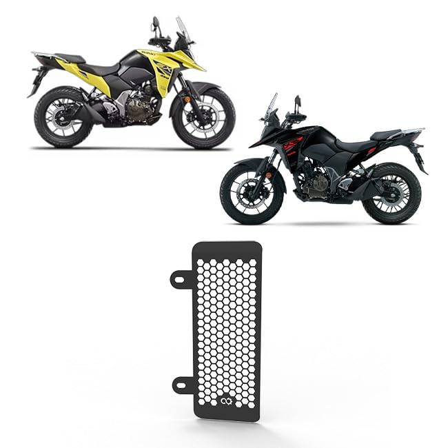 Radiator Guard Compatible with Suzuki V-Strom SX 250 | Oil Cooler Guard Honeycomb Grill Protector for High Airflow & Engine Protection, Black (Pack of 1)-image-17