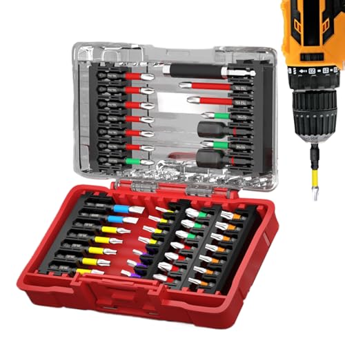 Juego De Brocas Driver,42 En 1 Brocas De Precisión Para Herramientas - Precisión Antideslizante y Mangos Arcoíris para Reparaciones Hogar Metalurgia
