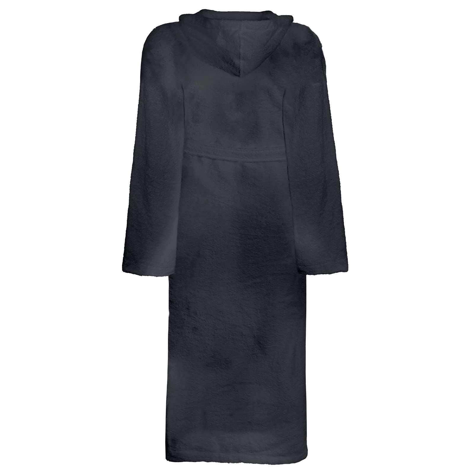 Albornoz KINN antracita de 100% algodón XXL con cinturón ajustable para sauna, spa y hogar, bata suave para un cálido confort y un secado cómodo después del