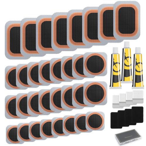 KOAREL Bike Tire Repair Kit - Bycicle Inner Tube Puncture Patch Kits with 32PCS Vulcanizing...