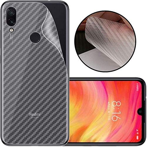 Image of Compatible with Redmi Note 7 Back Screen Protective Film Carbon Fiber Skin Transparent Screen Guard Sticker