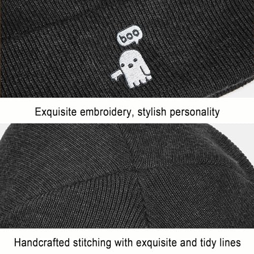 Image of Cool Graphic Beanie for Men and Women - Black